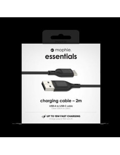 Univerzálny kábel USB-A/USB-C 2m čierny