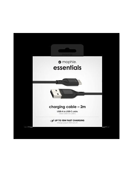 Univerzálny kábel USB-A/USB-C 2m čierny
