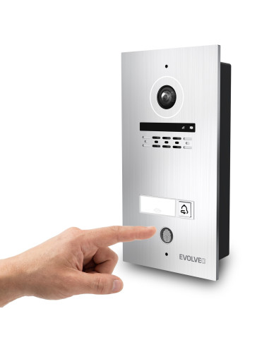 EVOLVEO DoorPhone ID-1, 2-drôtový videotelefón s RFID, odtlačkom prsta a podporou ONVIF kamier