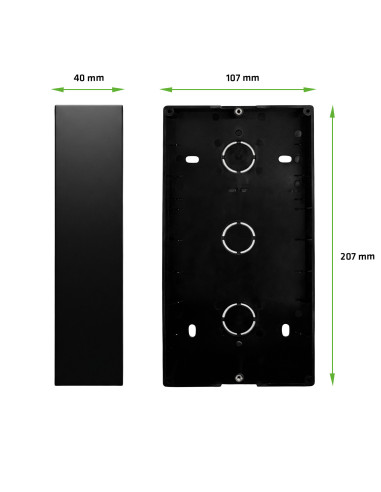 EVOLVEO DoorPhone ID-2, 2-drôtový videotelefón pre dva byty s RFID, odtlačkom prsta a podporou ONVIF ka