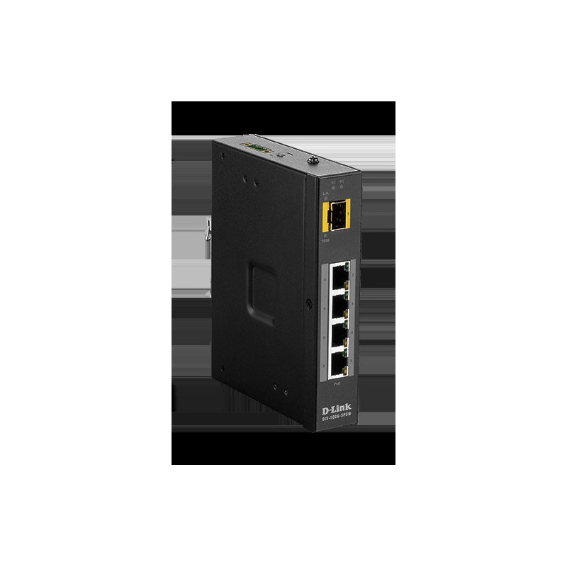 D-Link DIS-100G-5PSW Industrial Gigabit Unmanaged PoE Switch with SFP slot