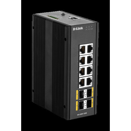 D-Link DIS-300G-12SW Industrial Gigabit Managed Switch with SFP slots