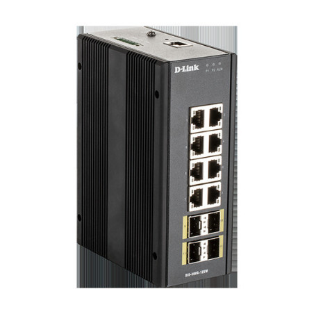 D-Link DIS-300G-12SW Industrial Gigabit Managed Switch with SFP slots