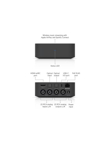 Ubiquiti UPL-Port-B - UniFi Play PoE Audio Port, čierna