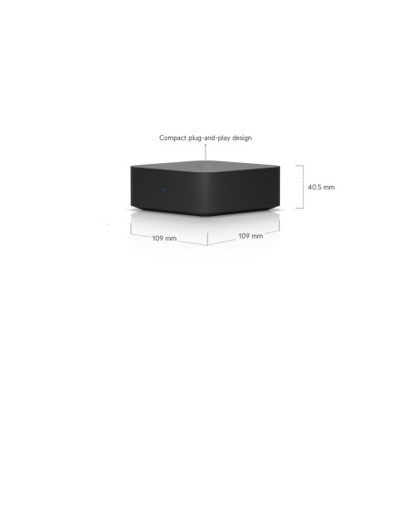 Ubiquiti UPL-Port-B - UniFi Play PoE Audio Port, čierna