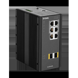 D-Link DIS-300G-8PSW Industrial Gigabit Managed PoE Switch with SFP slots