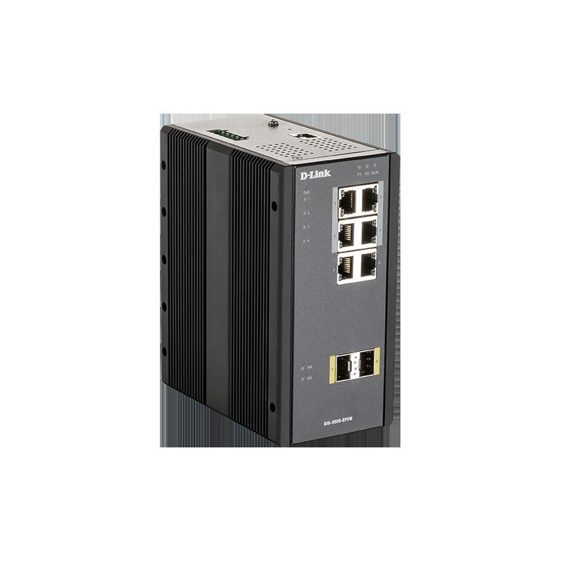 D-Link DIS-300G-8PSW Industrial Gigabit Managed PoE Switch with SFP slots