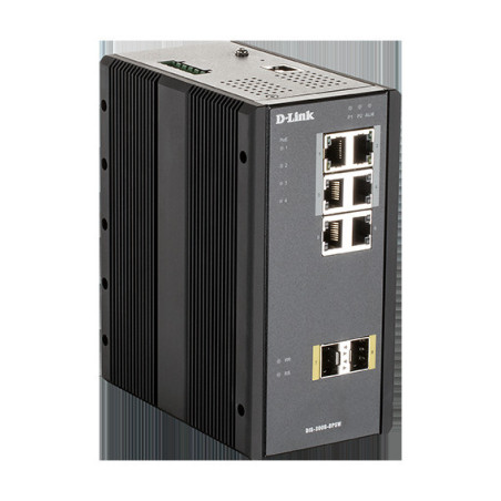 D-Link DIS-300G-8PSW Industrial Gigabit Managed PoE Switch with SFP slots