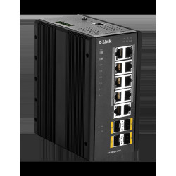 D-Link DIS-300G-14PSW Industrial Gigabit Manažérsky PoE Switch with SFP slots