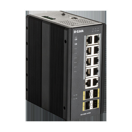 D-Link DIS-300G-14PSW Industrial Gigabit Manažérsky PoE Switch with SFP slots