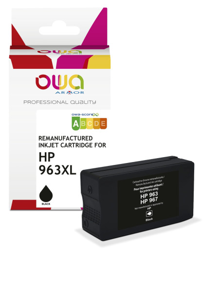 OWA ARMOR ink kompatibilný s HP 3JA30AE, (963XL), čierna/black