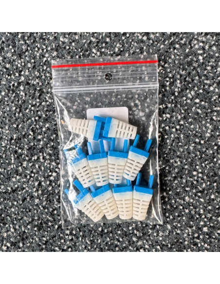 DATACOM Manžetka pre konektor RJ 45 modrá/biela 10 ks