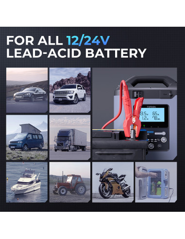 TOPDON Nabíjačka autobatérie Tornado 90000/Príkon 1600W max/20-2800Ah/Pre 12V a 24V/5-90A/11-31V