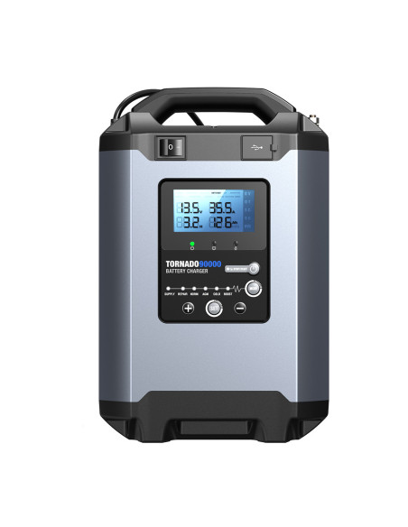 TOPDON Nabíjačka autobatérie Tornado 90000/Príkon 1600W max/20-2800Ah/Pre 12V a 24V/5-90A/11-31V