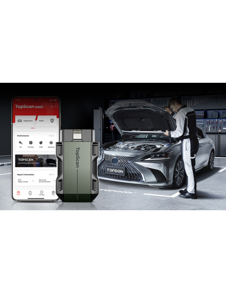 TOPDON diagnostické zariadenie TopScan Master/Bluetooth/Android/iOS/30 funkcií/Detekcia chýb