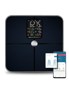 Salente BodyFit, múdra osobná diagnostická fitness váha, Bluetooth, čierna