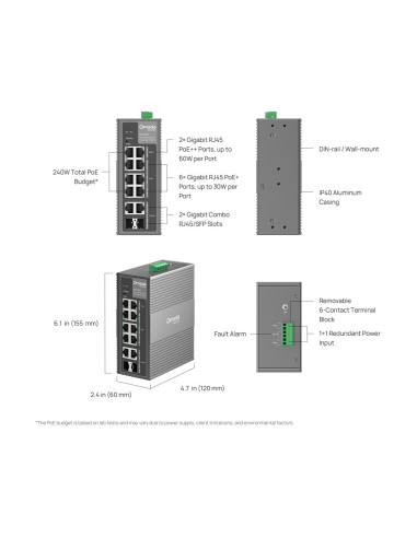 IES210GPP Omada Industr Easy man.switch