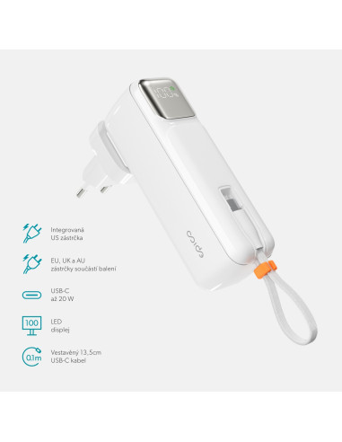 Epico 2in1 5000mAh powerbanka a adaptér ET30