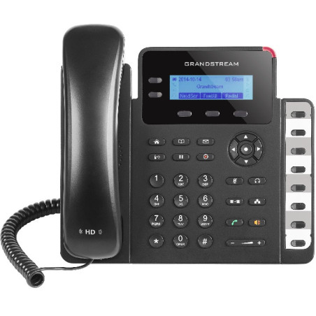 Grandstream GXP1628, 2,95" LCD podsv. disp., 2 SIP účty, 3prog. tlačidlá, 8 BLF, dual Gbit port, PoE