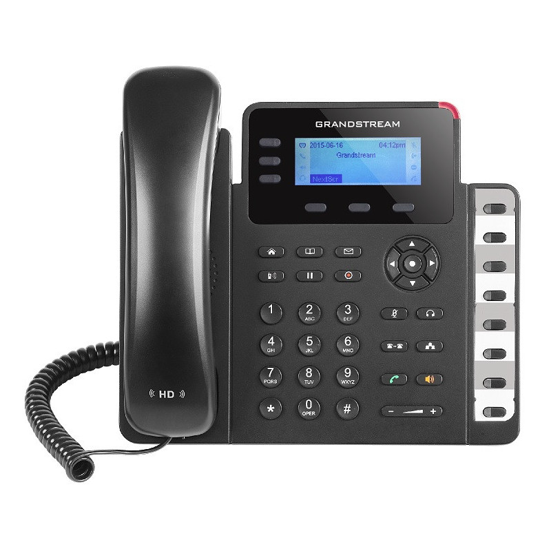 Grandstream GXP1630, 2,95" LCD podsv. displej, 3 SIP účty, 3 prog. hr., 8 BLF, dual Gbit port, PoE