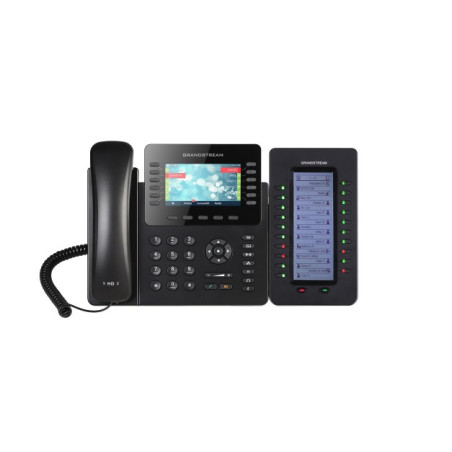 Grandstream GXP2170, 4,3" TFT bar. disp., 6SIP účtov, 12prog. hr., 48dig. BLF, BT, dual Gbit port, PoE