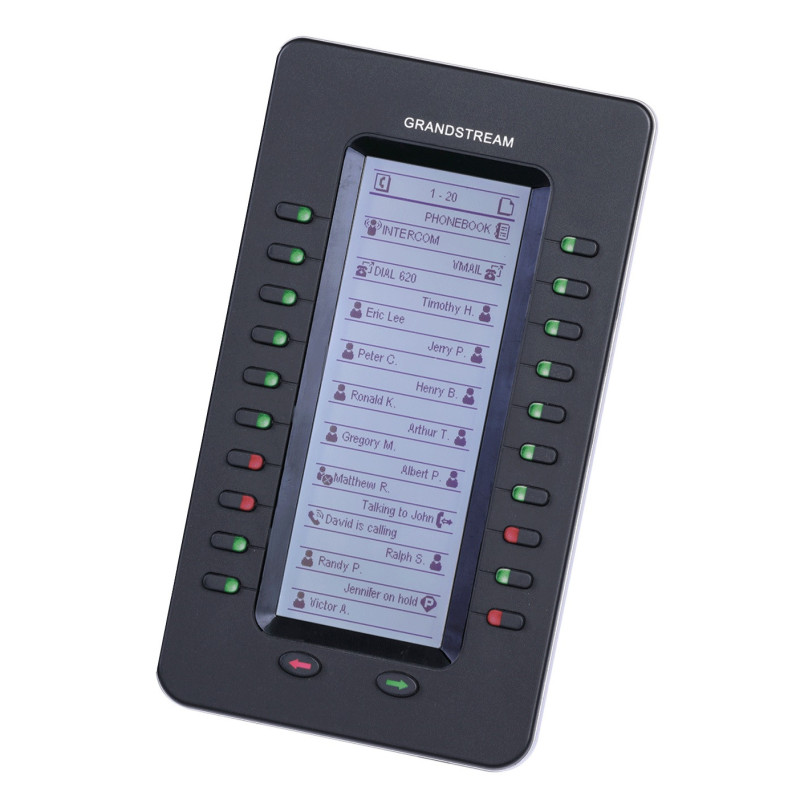 Grandstream GXP2200EXT, prídavný modul, LCD displej, 40 BLF tlačidiel (GXP2170, GXP2140, GXV3240)