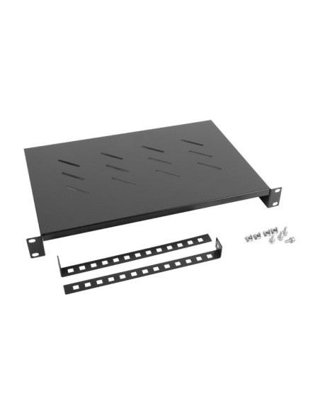 19" PEVNÁ POLICE 1U/483X300MM MAX. NOSNOST DO 25