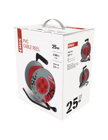 EMOS PVC kábel 25M, 4Z 1,0MM