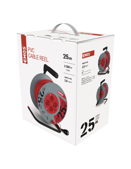 EMOS PVC kábel 25M, 4Z 1,0MM