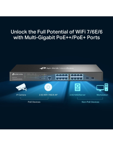 TP-Link SG3218XP-M2 16x2.5G 2xSFP+ L2+8xPOE+ Omada switch
