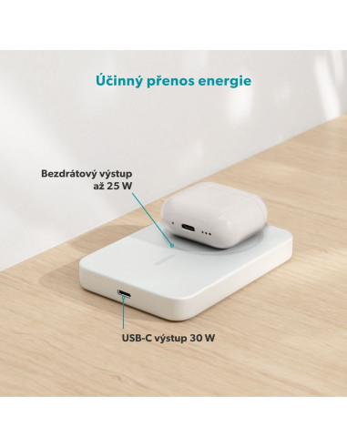 Epico Qi2 25W 10000mAh Mag+ powerbanka EM75 - stříbrná