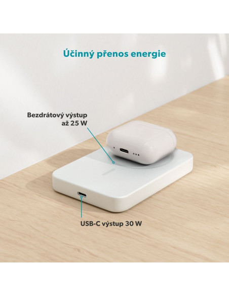 Epico Qi2 25W 10000mAh Mag+ powerbanka EM75 - stříbrná