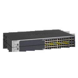 NETGEAR 24-Port Gigabit PoE+ (380W) SmartManaged Pro Switch with 4 SFP Ports