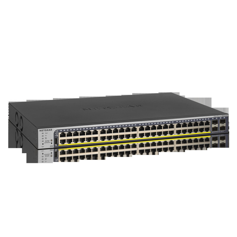 NETGEAR 48-Port Gigabit PoE+ (380W) SmartManaged Pro Switch with 4 SFP Ports