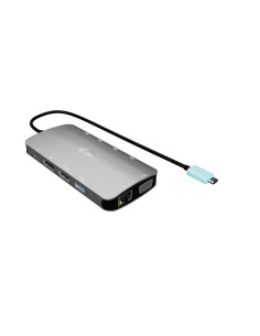 i-tec USB-C Metal Nano 3x Display (DP, HDMI a VGA) Docking Station, Power Delivery 100W