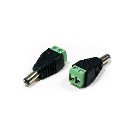 DCSV21 DC napájací konektor 2.1mm so svorkovnicou - male