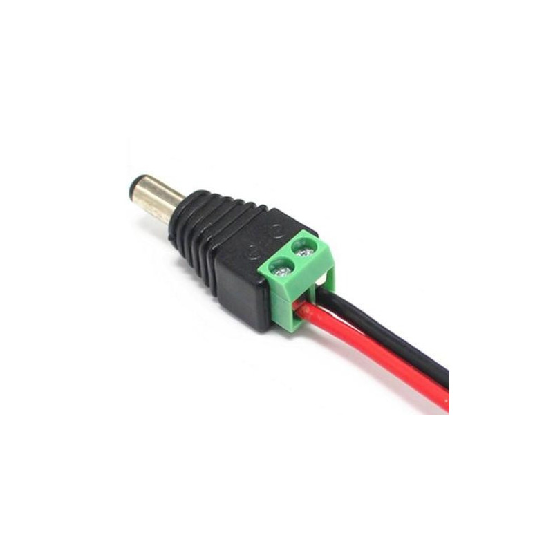 DCSV21 DC napájací konektor 2.1mm so svorkovnicou - male