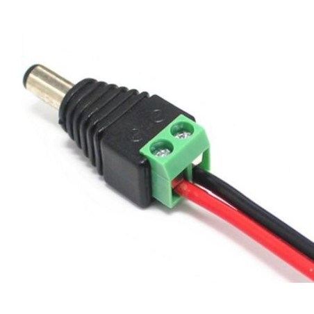 DCSV21 DC napájací konektor 2.1mm so svorkovnicou - male
