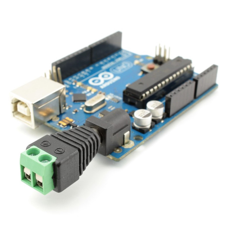 DCSV21 DC napájací konektor 2.1mm so svorkovnicou - male
