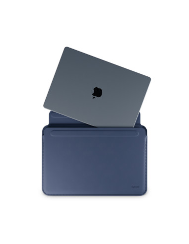 Epico Leather Sleeve MacBook Air 15" - tmavo modrá