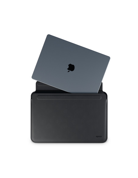 Epico Leather Sleeve MacBook Air 15" - čierna