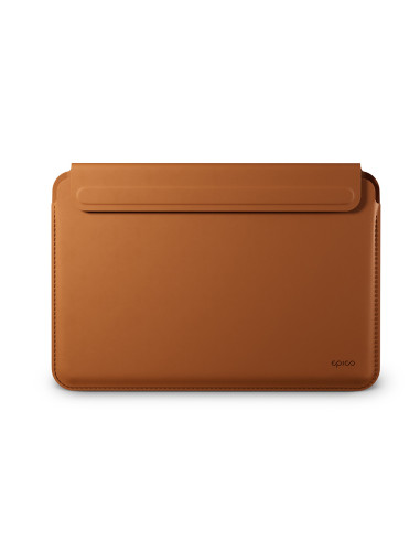 Epico Leather Sleeve MacBook Pro 13,3"/Air 13,6" - hnedá