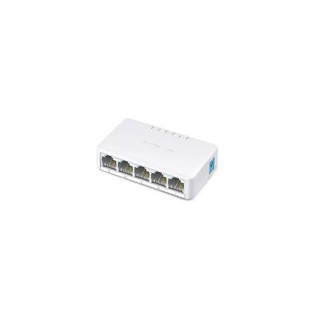 Mercusys MS105 5x10/100 mini desktop switch, plastic case