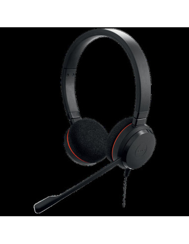 Jabra Evolve 20/Stereo/USB-C/Drôt/MS/Čierna