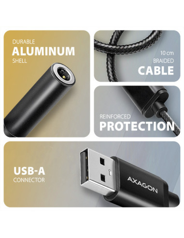 AXAGON ADA-HA, USB-A na 3.5mm jack Hi-Res DAC audio adaptér, 384kHz/32bit, stereo