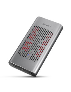 AXAGON EEM2-20GD, USB-C 20Gbps externý box pre dvoch M.2 NVMe SSD s funkciou klonovania