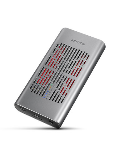 AXAGON EEM2-20GD, USB-C 20Gbps externý box pre dvoch M.2 NVMe SSD s funkciou klonovania