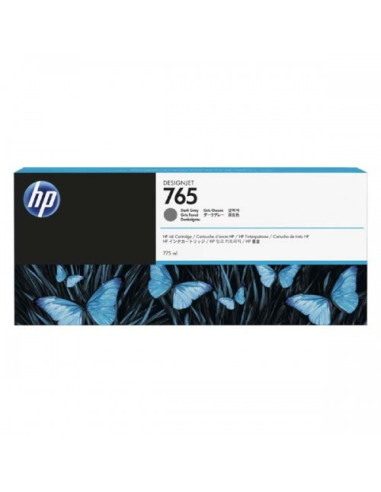 HP 765 tmavo šedá atramentová kazeta, F9J54A