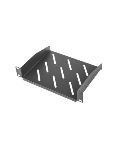 LANBERG 10" PEVNÁ POLICA 1U/254X180MM MAX. NOSNOSŤ DO 20 KG ČIERNA