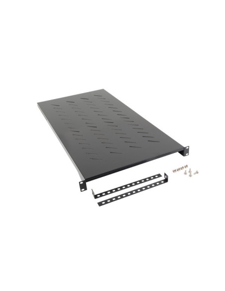 LANBERG 19" PEVNÁ POLICA 1200 MM ČIERNA (1U/483X910 MM MAX. NOSNOSŤ DO 25 KG, 4BODOVÁ MONTÁŽ)